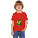 Toddler T-Shirt — Vintage Green Apple Illustration (Kids Fruit Tee)