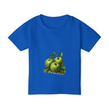 Toddler T-Shirt — Vintage Green Apple Illustration (Kids Fruit Tee)