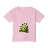 Toddler T-Shirt — Vintage Green Apple Illustration (Kids Fruit Tee)