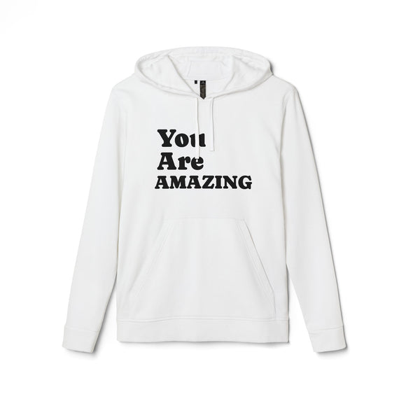 You Are Amazing Adidas Unisex Fleece Hoodie, Inspirational Hoodie, Motivational Gift, Casual Wear, Cozy Sweatshirt, Perfect for Everyday