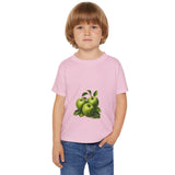 Toddler T-Shirt — Vintage Green Apple Illustration (Kids Fruit Tee)