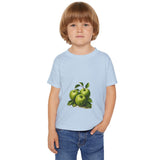 Toddler T-Shirt — Vintage Green Apple Illustration (Kids Fruit Tee)
