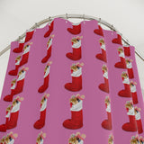 Polyester Shower Curtain For Holiday Season