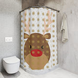 Polyester Shower Curtain For Holiday Season