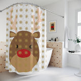 Polyester Shower Curtain For Holiday Season