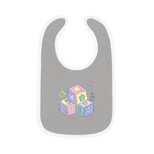 Baby Contrast Trim Jersey Bib